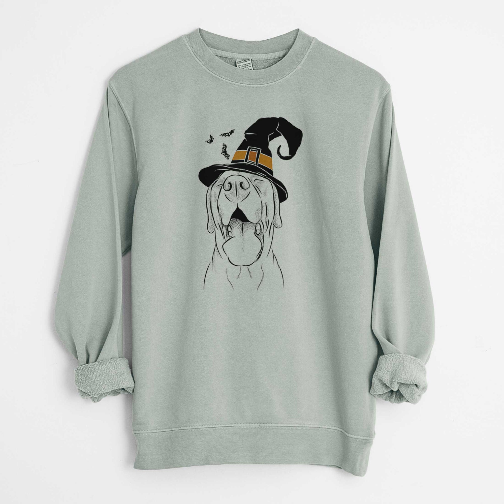 Witch Silly Lilly the Labrador Retriever - Unisex Pigment Dyed Crew Sweatshirt