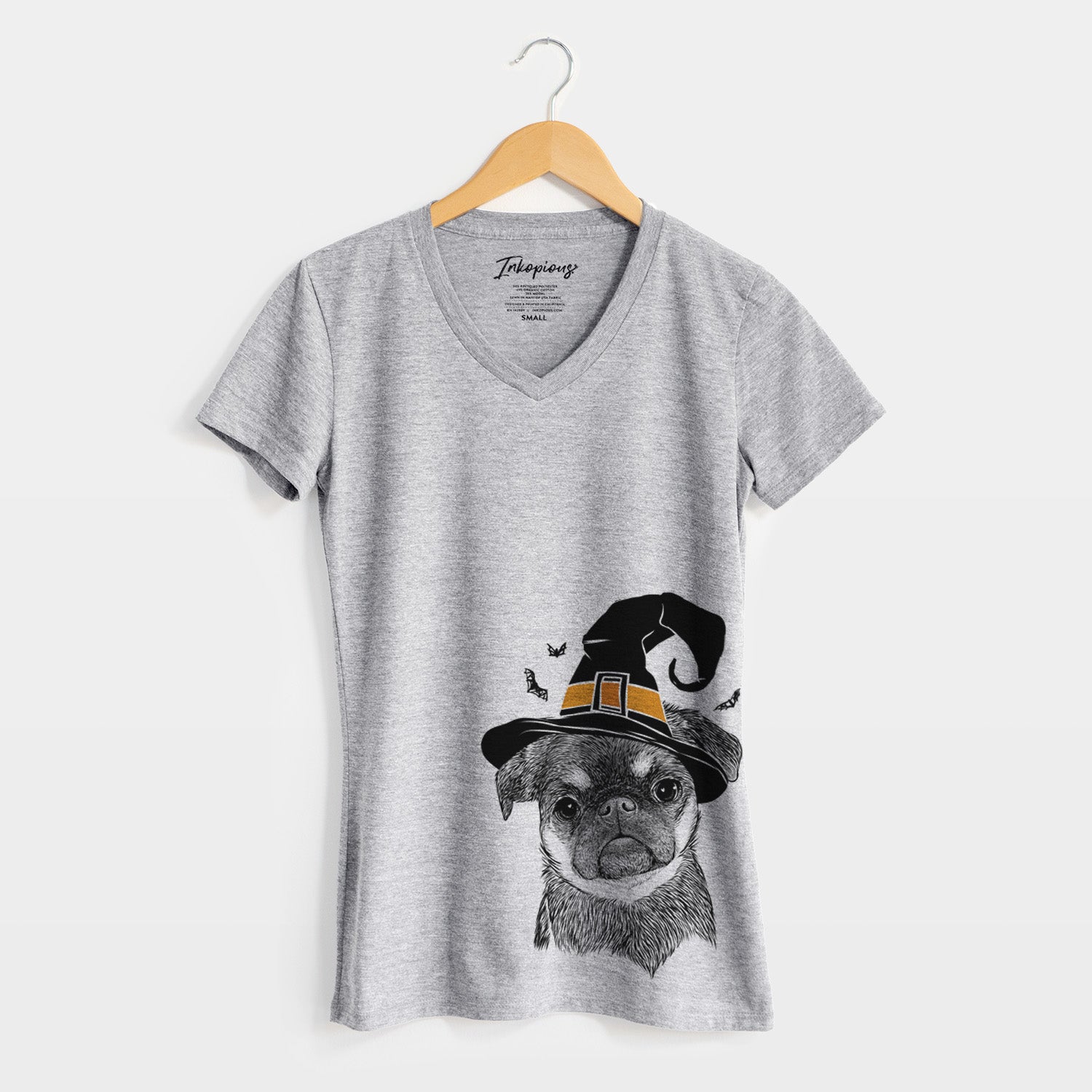 Witch Simone the Brussels Griffon - Women's Perfect V-neck Shirt