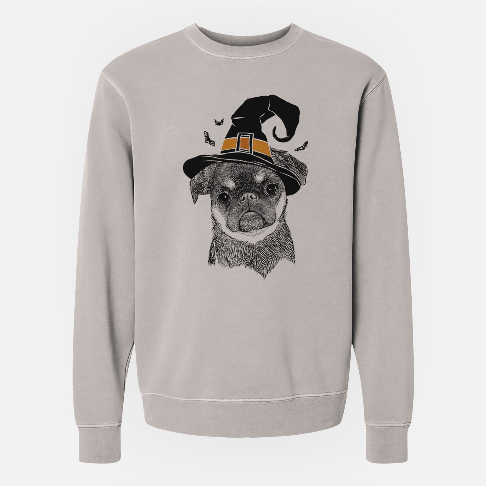 Witch Simone the Brussels Griffon - Unisex Pigment Dyed Crew Sweatshirt