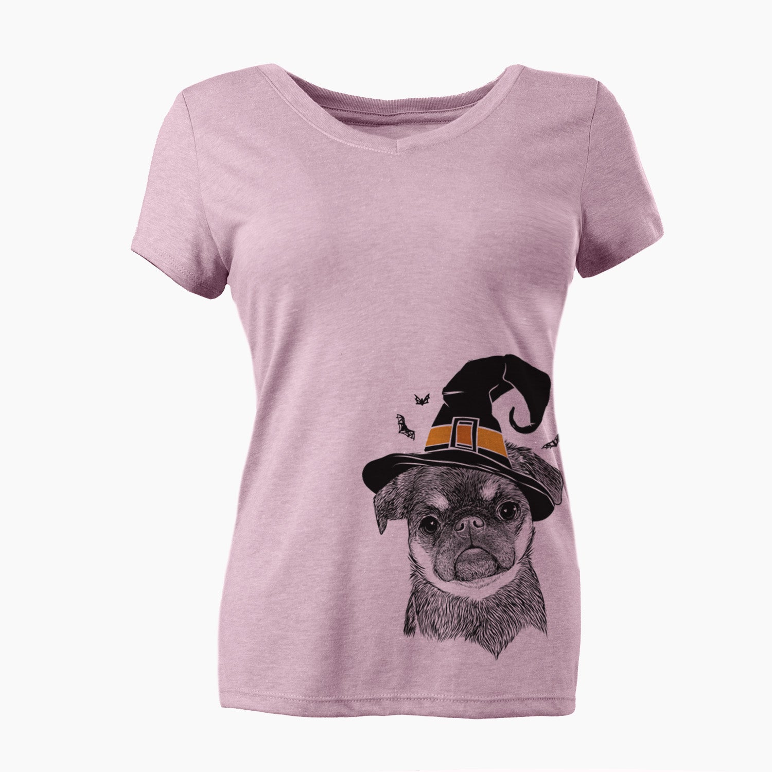 Witch Simone the Brussels Griffon - Women's Perfect V-neck Shirt