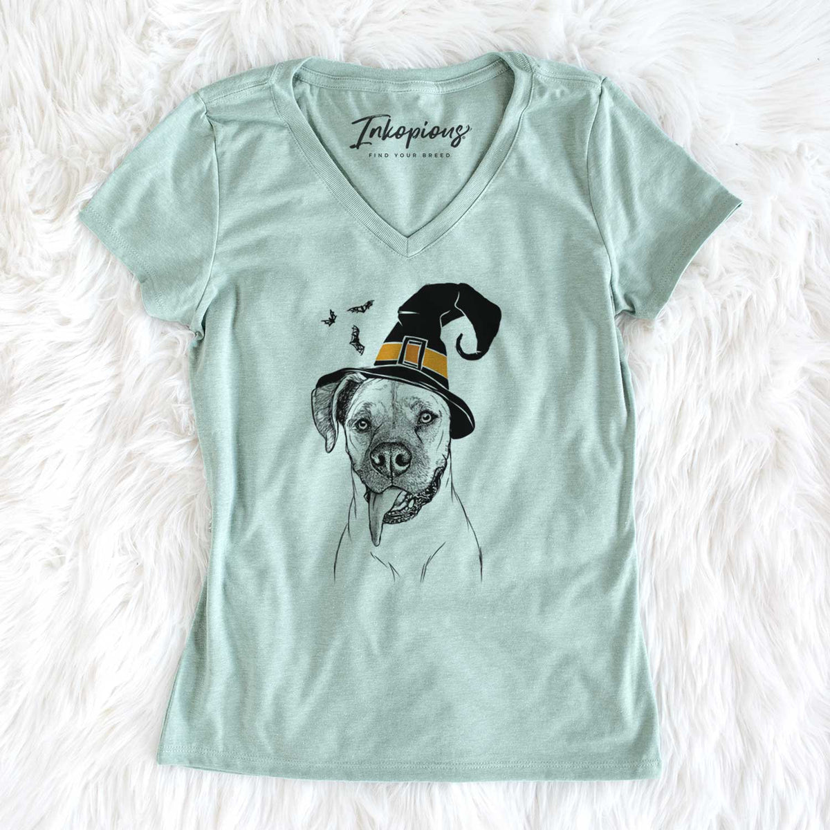 Witch Sir Jake the Boxer - Women's V-neck Shirt