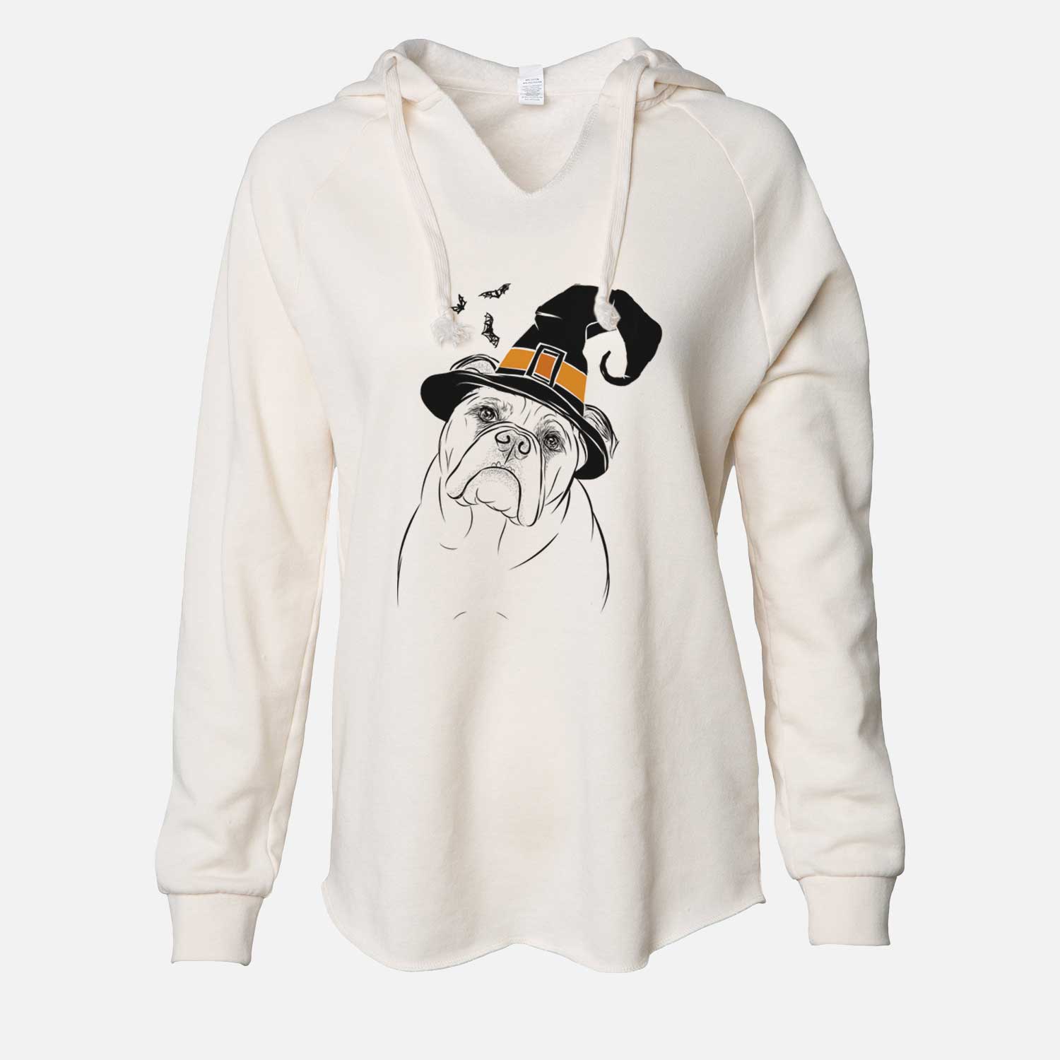 Witch Sir Louis the English Bulldog - Cali Wave Hooded Sweatshirt