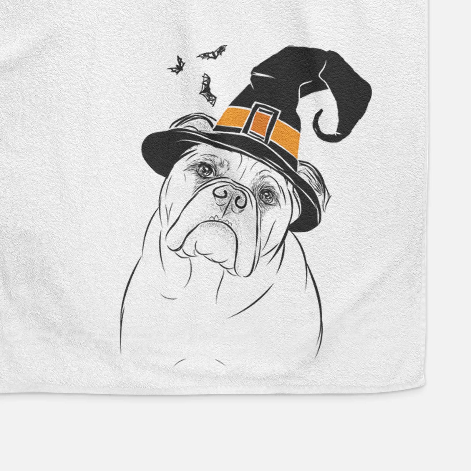 Sir Louis the English Bulldog Decorative Hand Towel