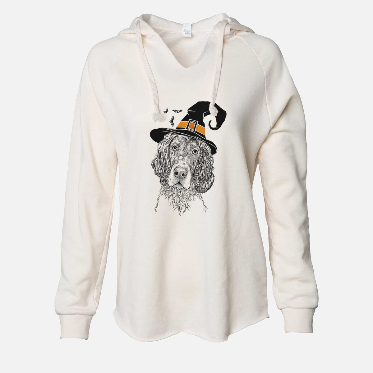 Witch Sir Rexford the Blue Belton English Setter - Cali Wave Hooded Sweatshirt