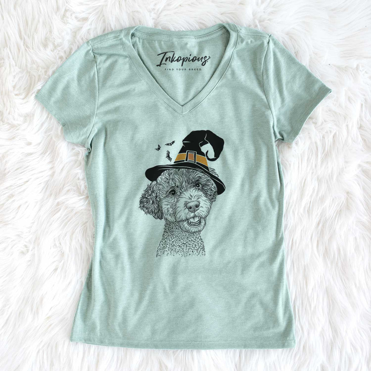 Witch Skipper the Twoodle - Women's V-neck Shirt