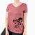 Witch Skye the Pitweiler - Women's V-neck Shirt