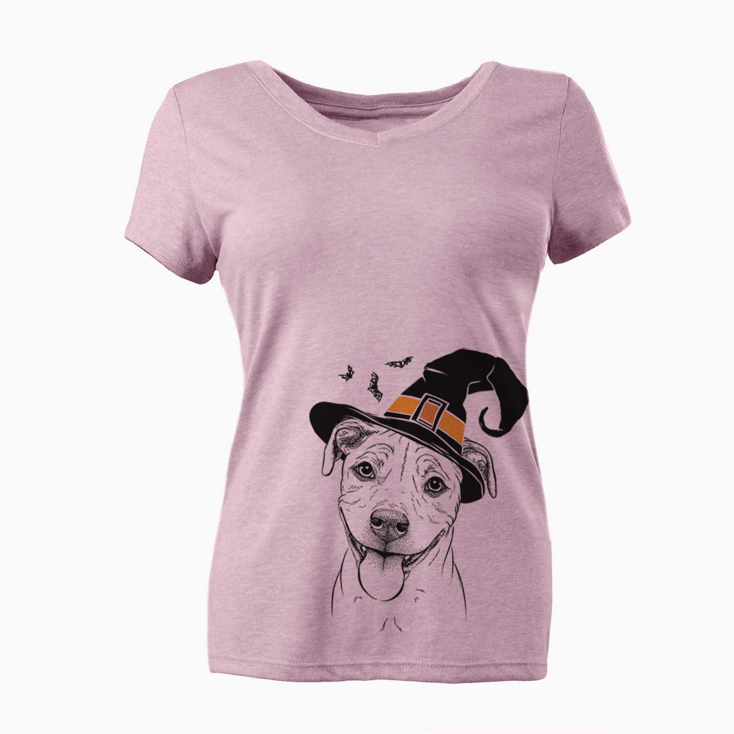 Witch Skye the Pitweiler - Women's V-neck Shirt