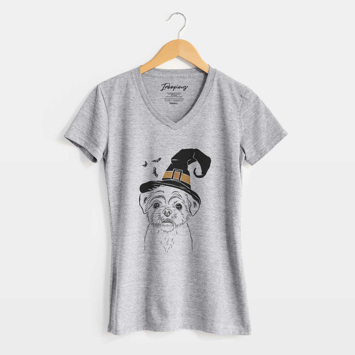 Witch Smash the Shih Tzu - Women's V-neck Shirt