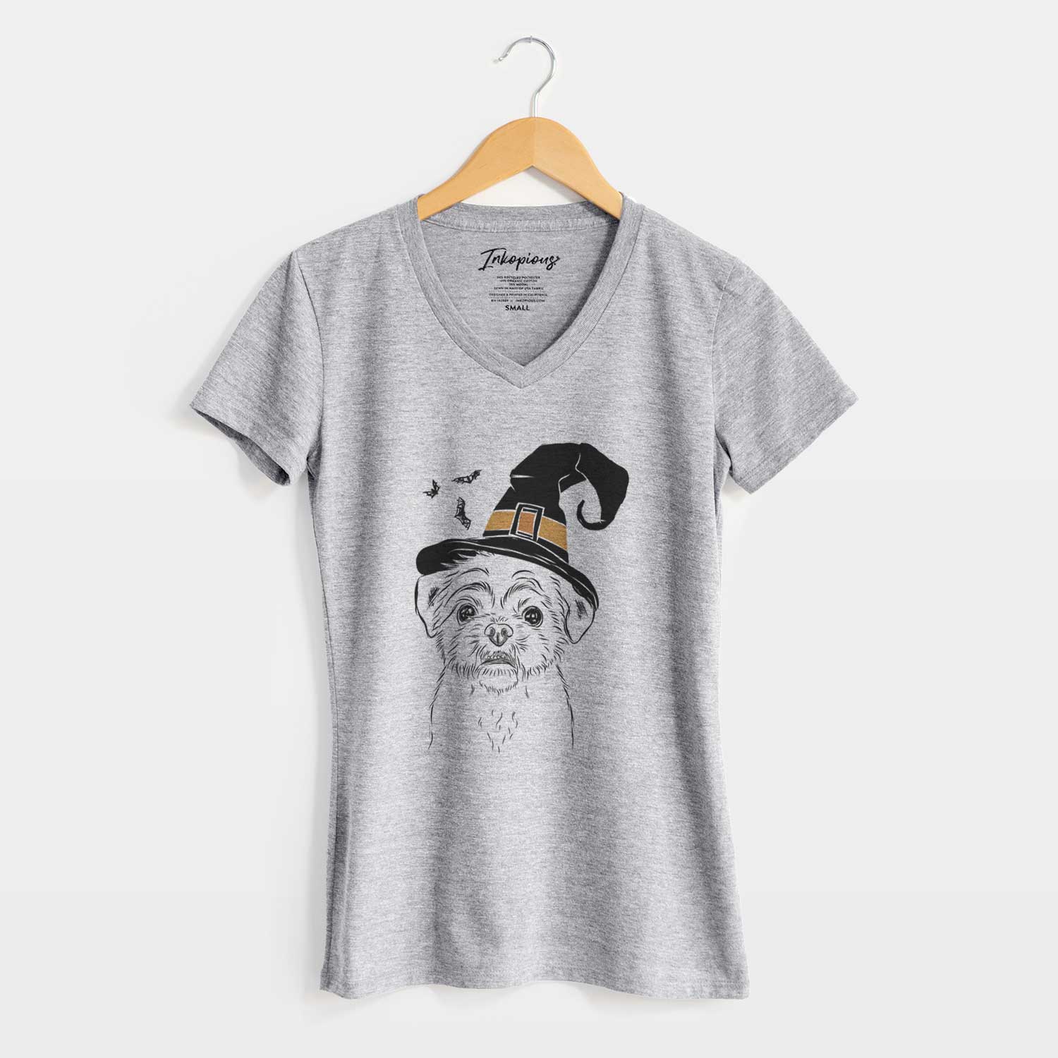 Witch Smash the Shih Tzu - Women's V-neck Shirt