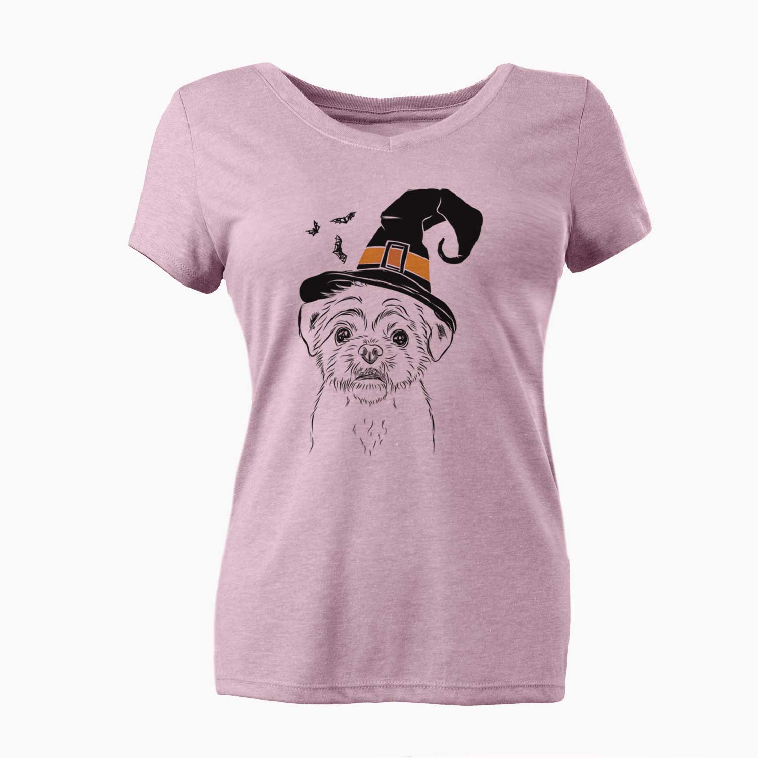 Witch Smash the Shih Tzu - Women's V-neck Shirt