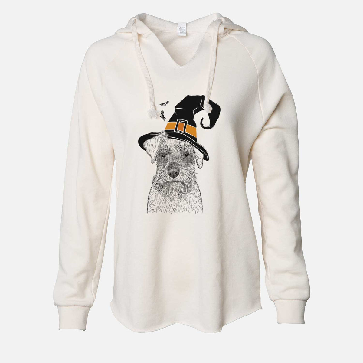 Witch Smokey the Miniature Schnauzer - Cali Wave Hooded Sweatshirt