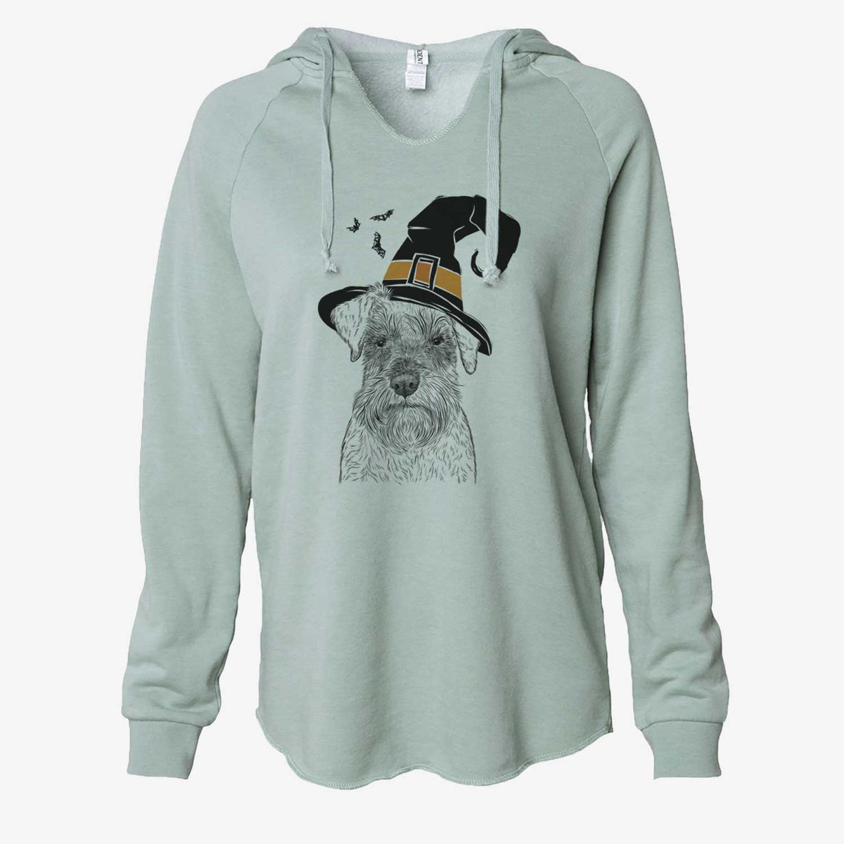 Witch Smokey the Miniature Schnauzer - Cali Wave Hooded Sweatshirt