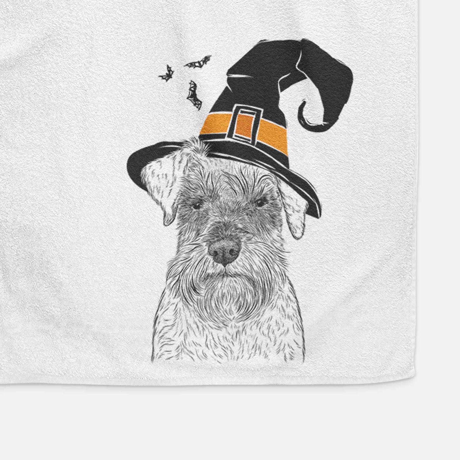 Smokey the Miniature Schnauzer Decorative Hand Towel