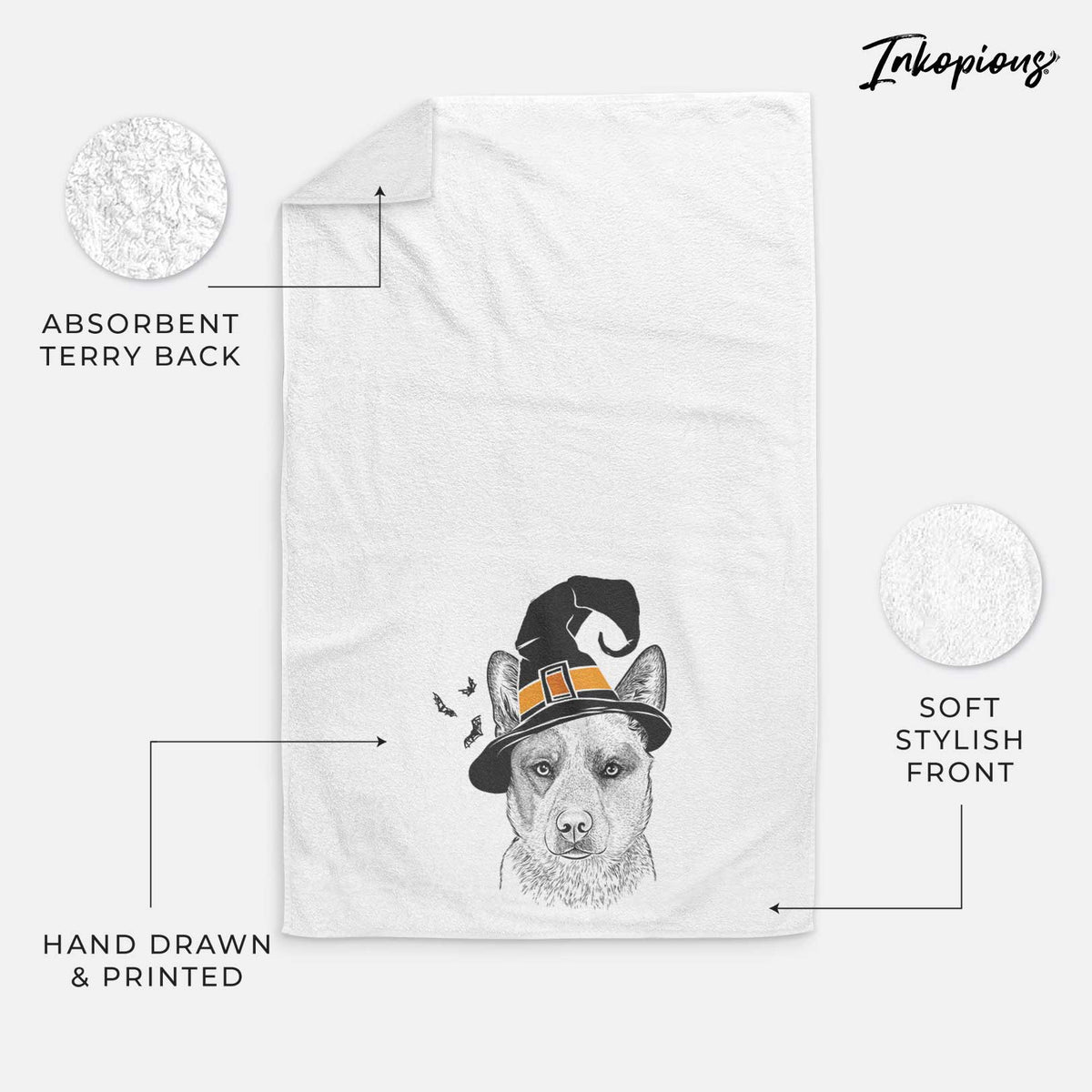 Snap the Australian Cattle Dog Decorative Hand Towel