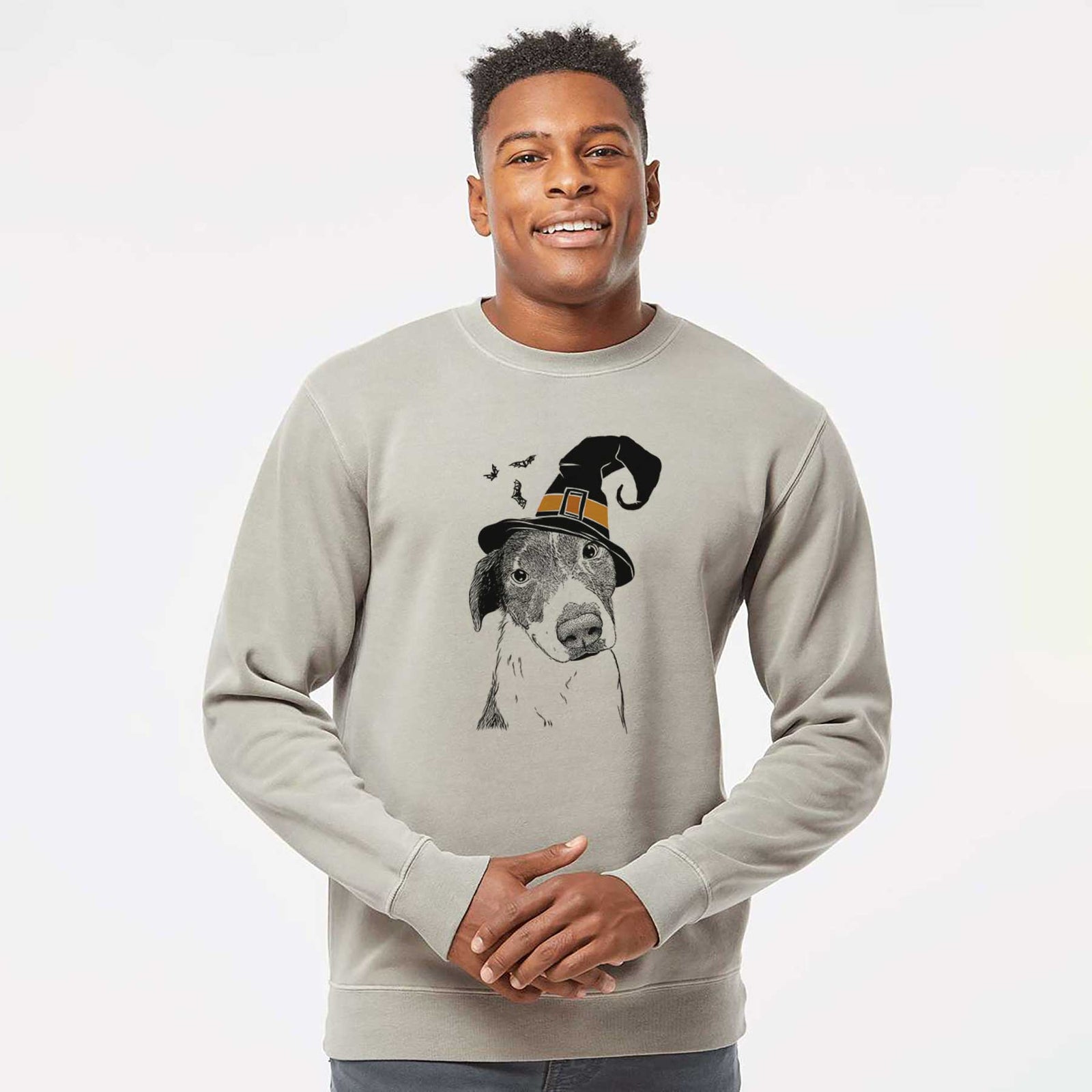 Witch Sophia the Mixed Breed - Unisex Pigment Dyed Crew Sweatshirt