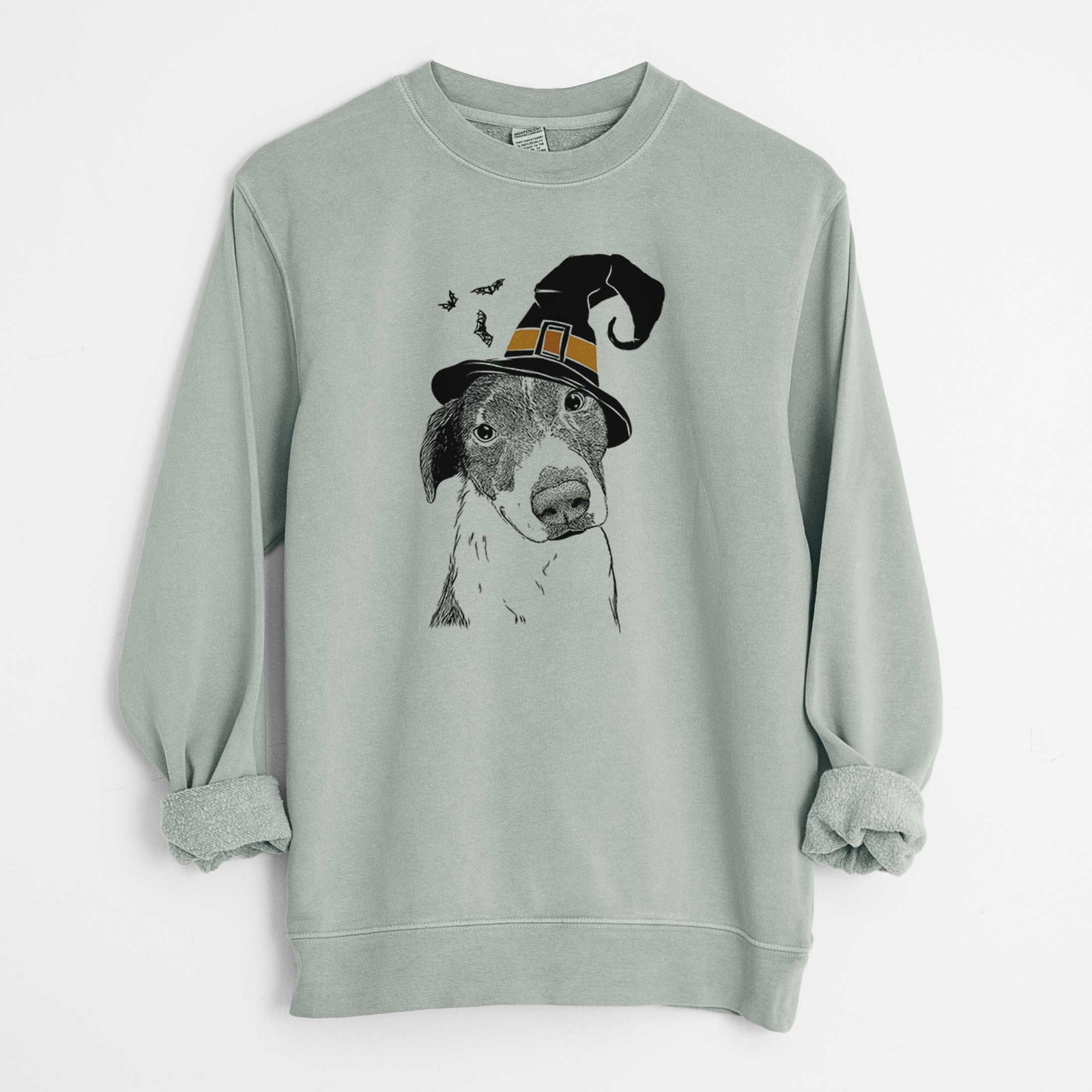 Witch Sophia the Mixed Breed - Unisex Pigment Dyed Crew Sweatshirt