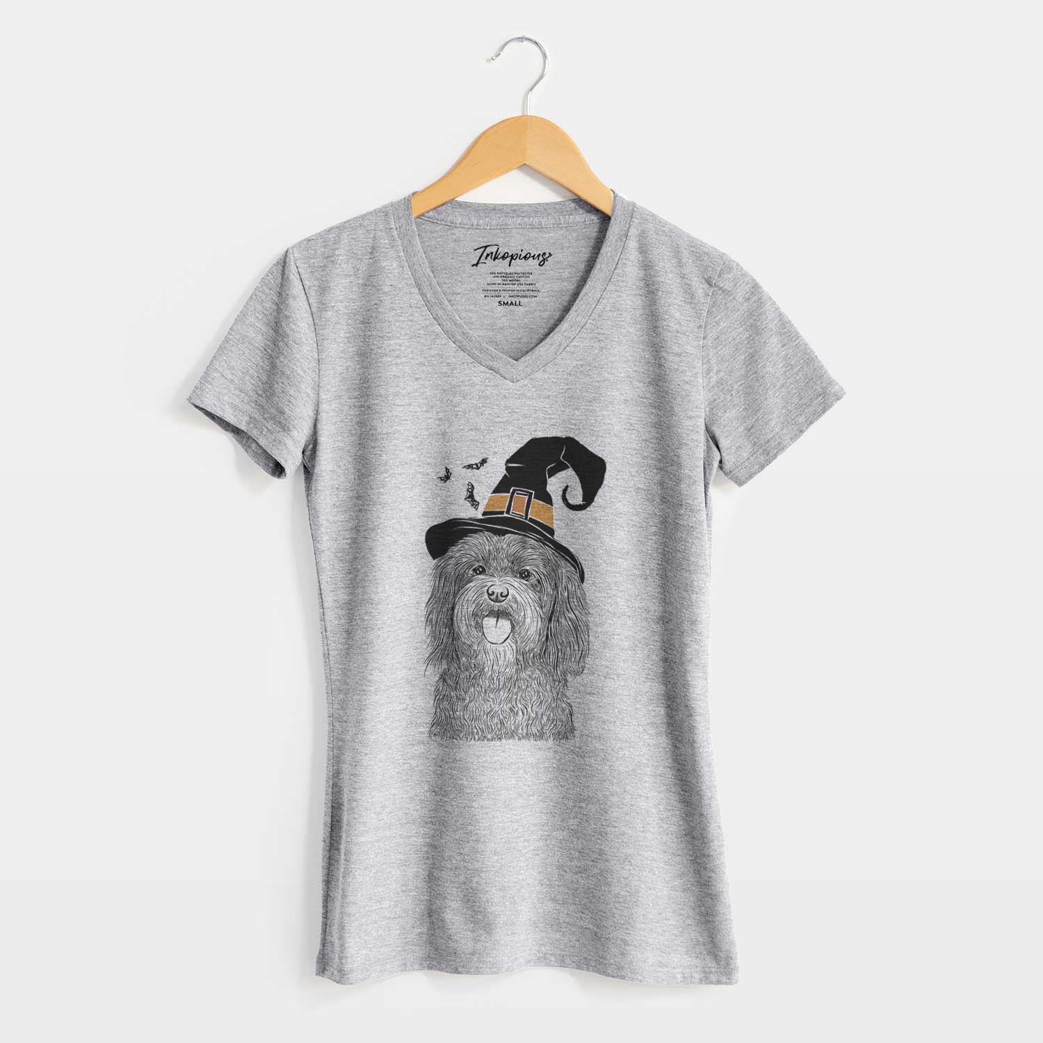 Witch Sophie the Havanese - Women's V-neck Shirt