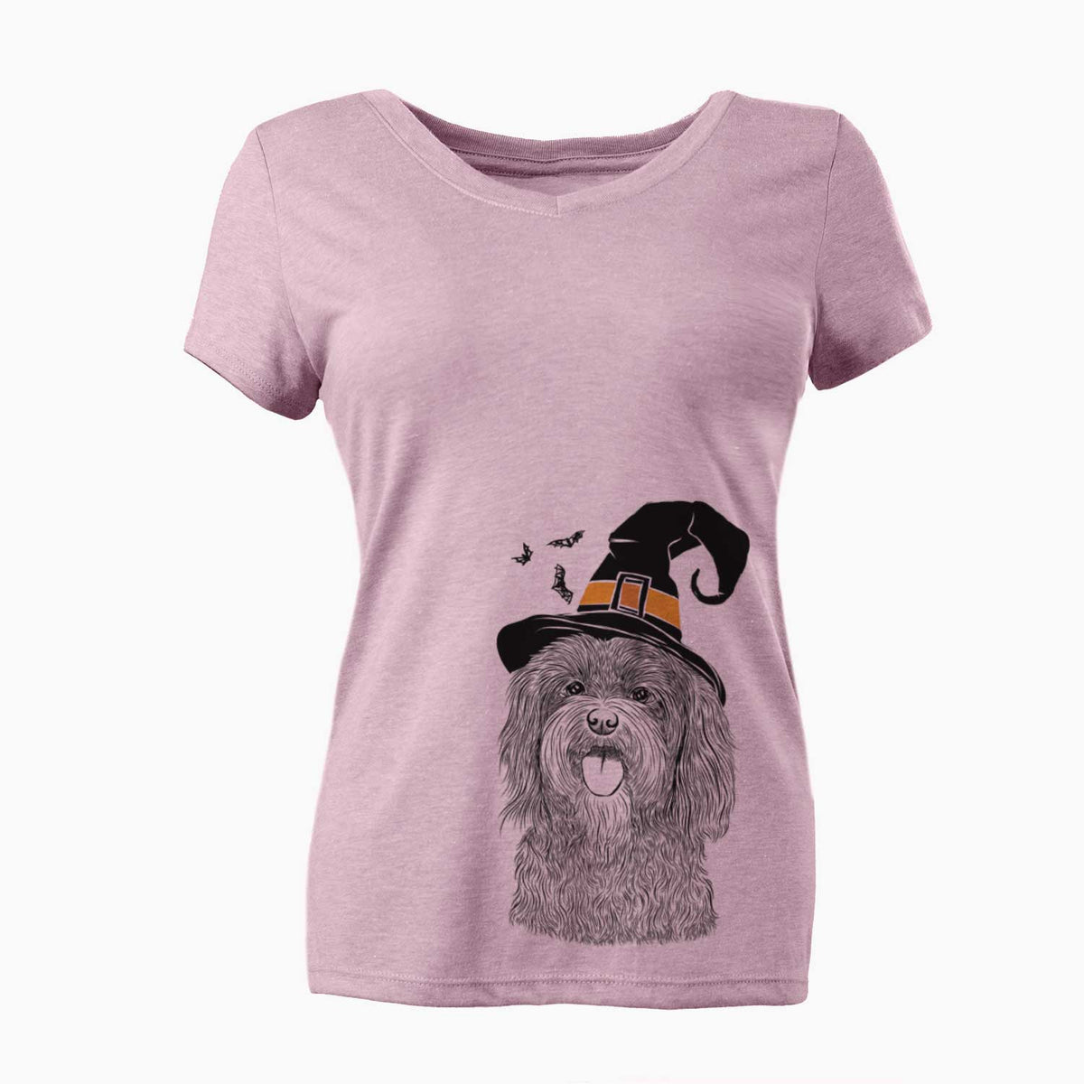 Witch Sophie the Havanese - Women's V-neck Shirt