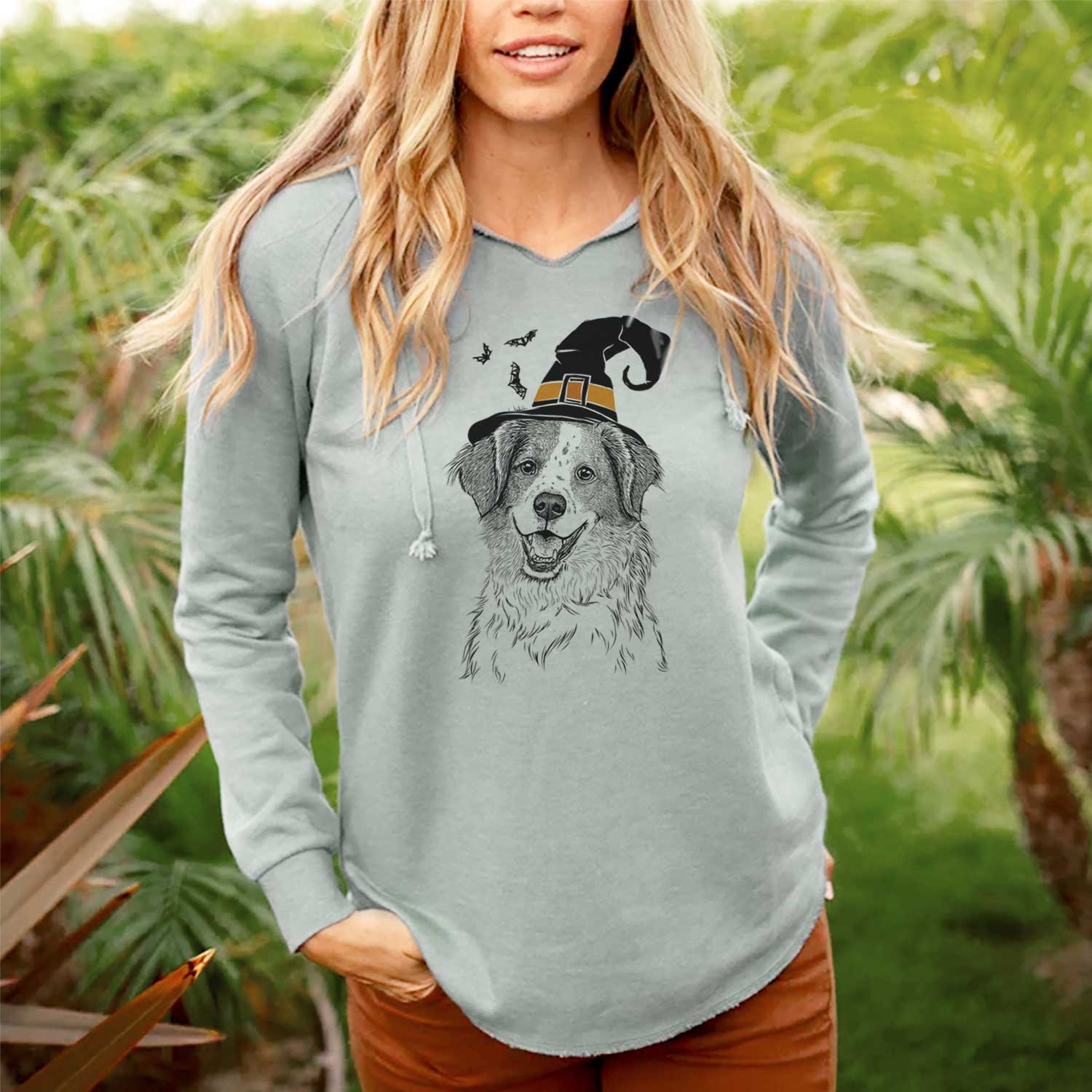 Witch Sophie the Brittany Beagle Mix - Cali Wave Hooded Sweatshirt