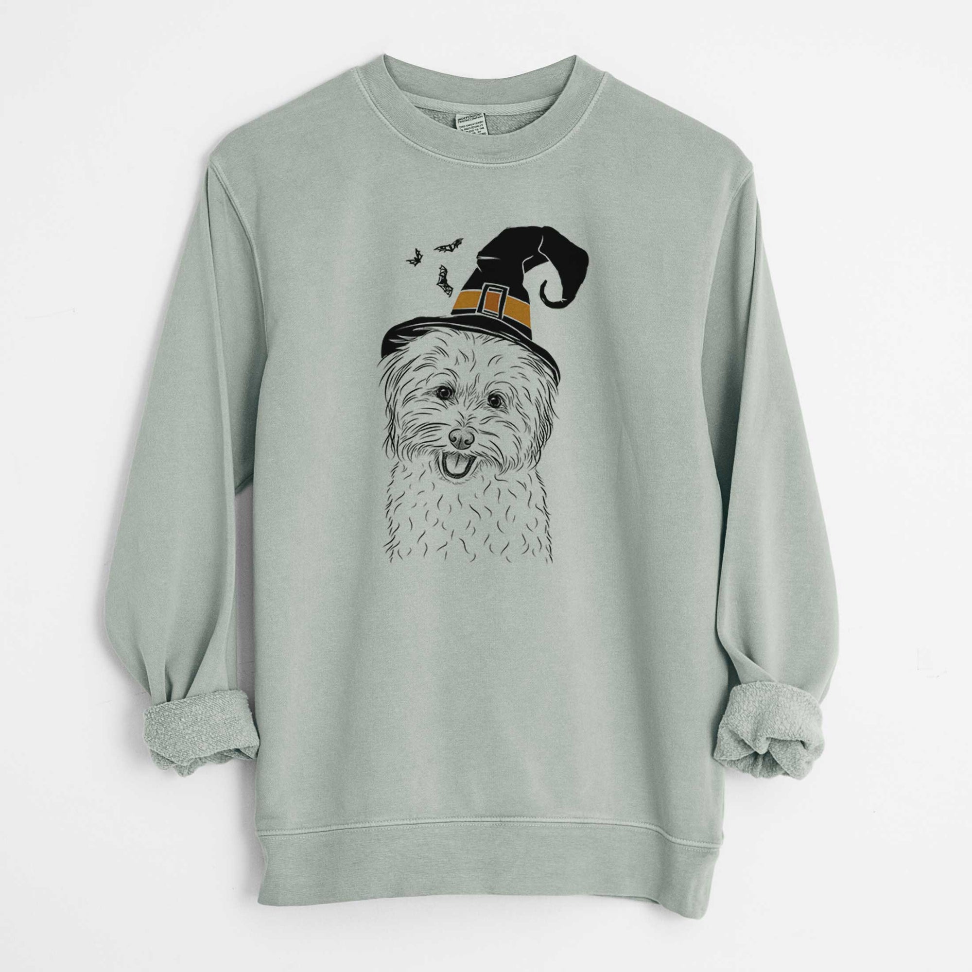 Witch Sophie Quinn the Havanese - Unisex Pigment Dyed Crew Sweatshirt