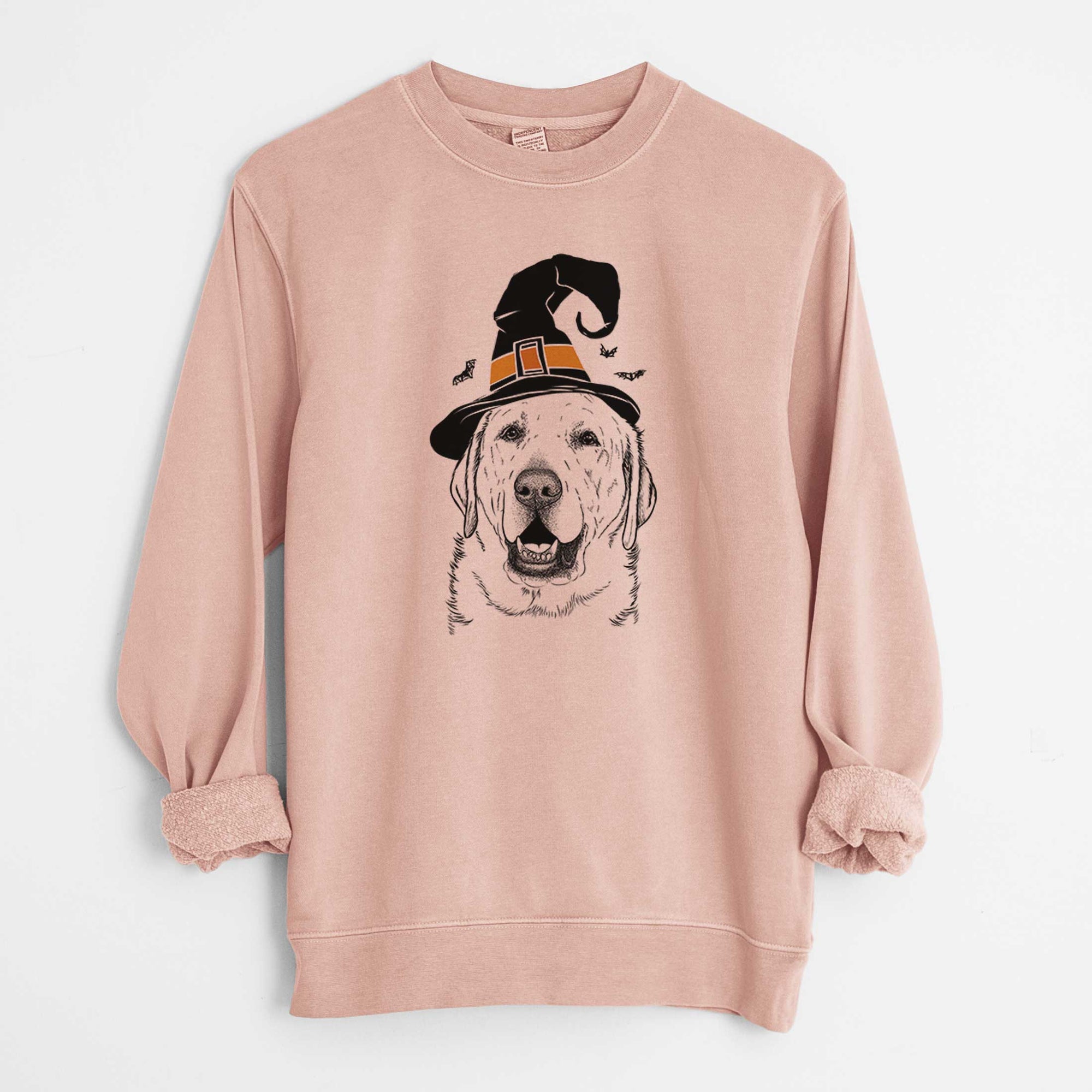 Witch Sparks the Labrador Retriever - Unisex Pigment Dyed Crew Sweatshirt