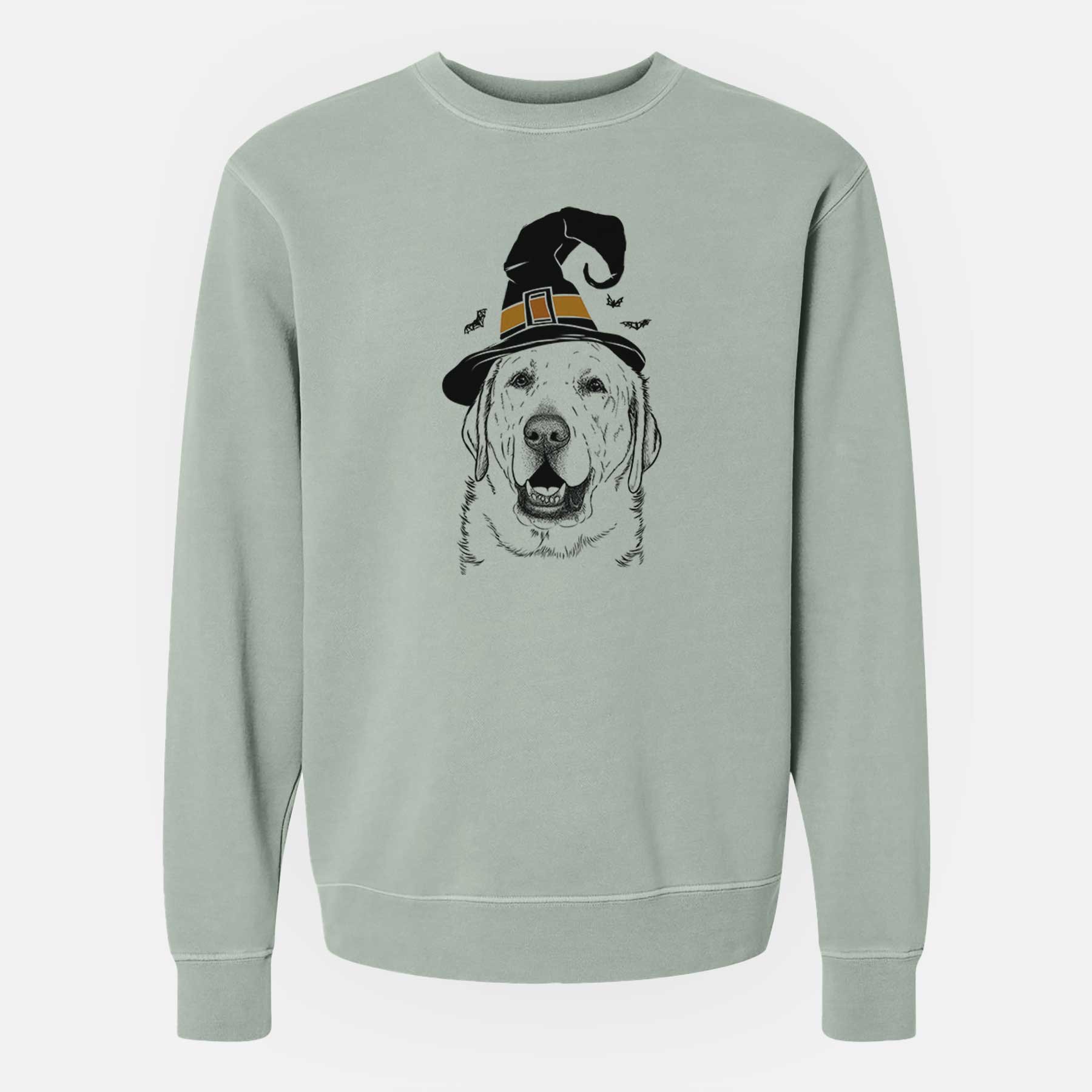 Witch Sparks the Labrador Retriever - Unisex Pigment Dyed Crew Sweatshirt