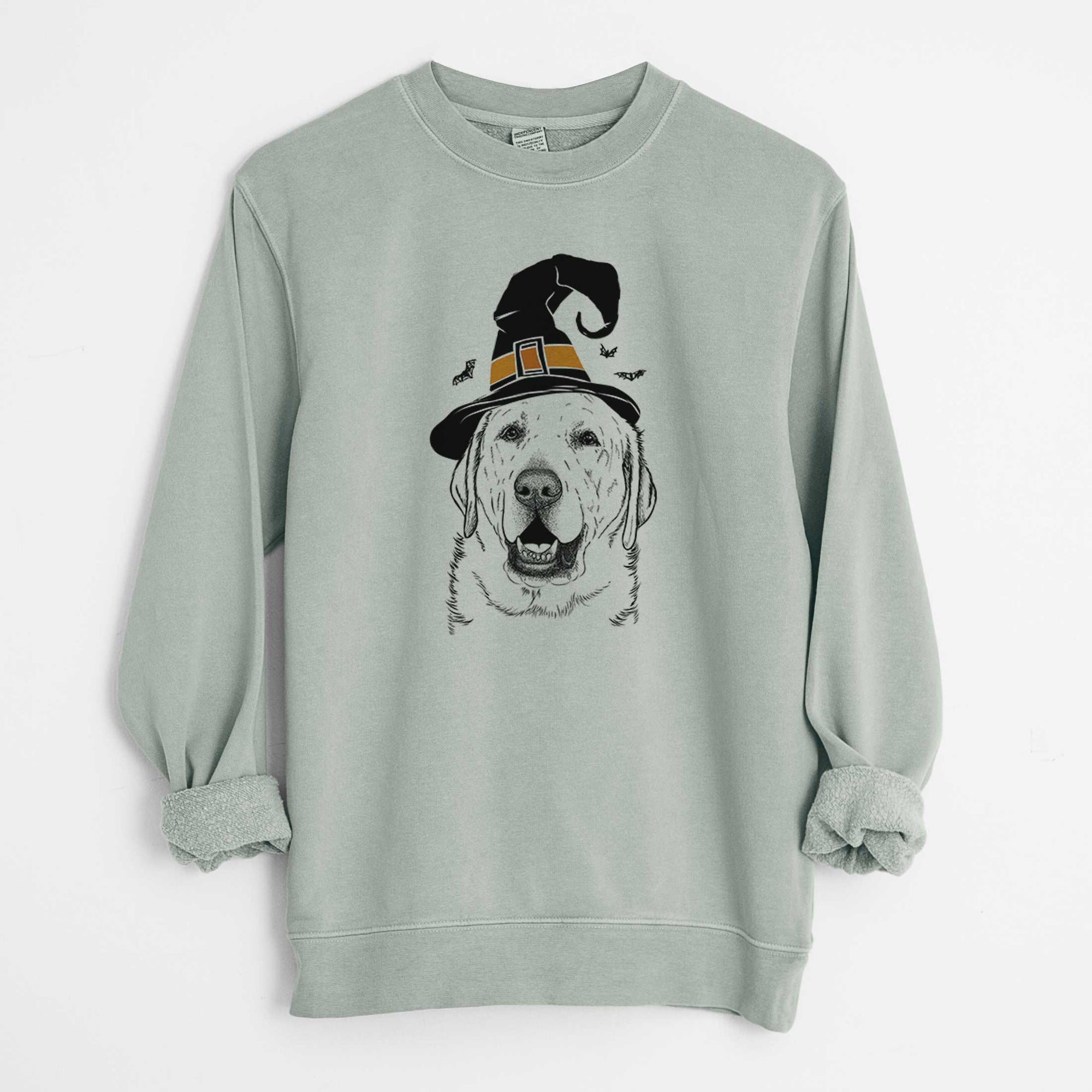 Witch Sparks the Labrador Retriever - Unisex Pigment Dyed Crew Sweatshirt