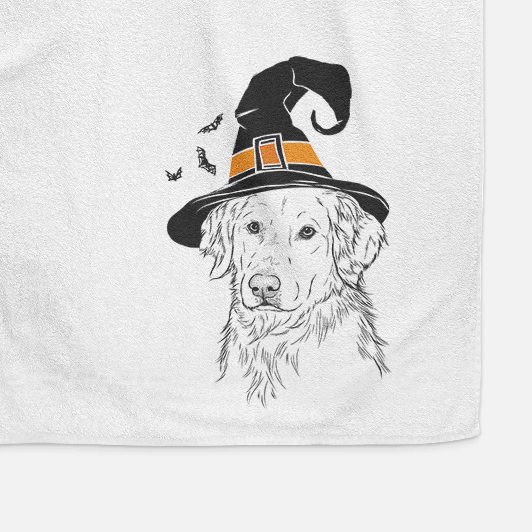 Spencer the Golden Retriever Decorative Hand Towel