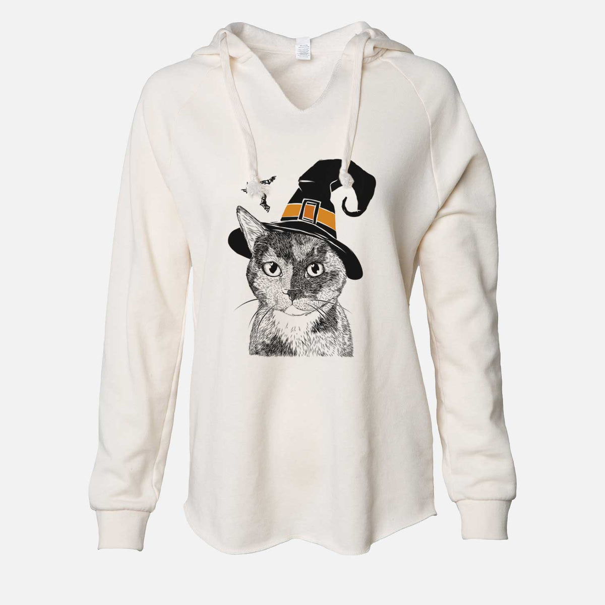 Witch Spooky Kitty the Tortoiseshell Cat - Cali Wave Hooded Sweatshirt