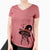 Witch Sprout the Chihuahua Mix - Women's V-neck Shirt