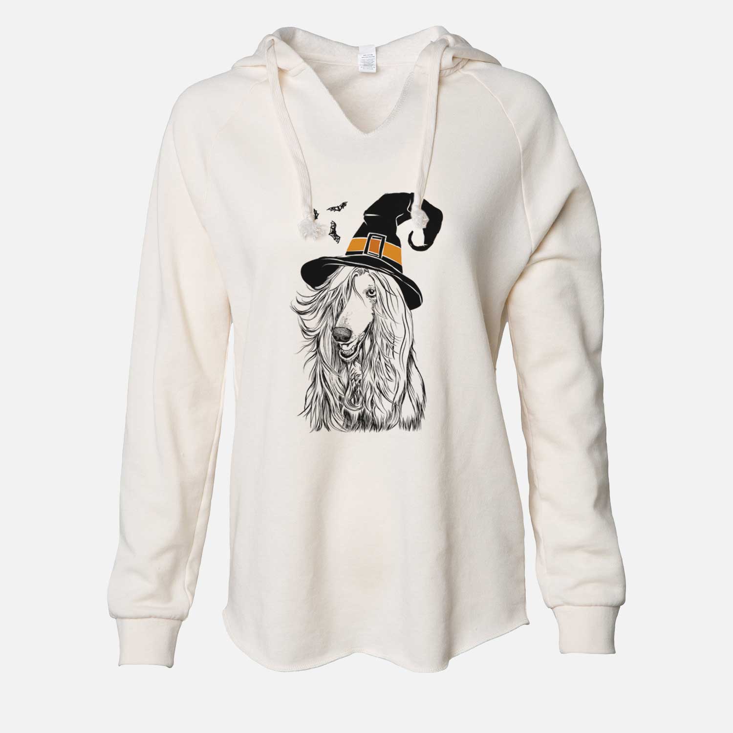 Witch Sterling the Afghan Hound - Cali Wave Hooded Sweatshirt