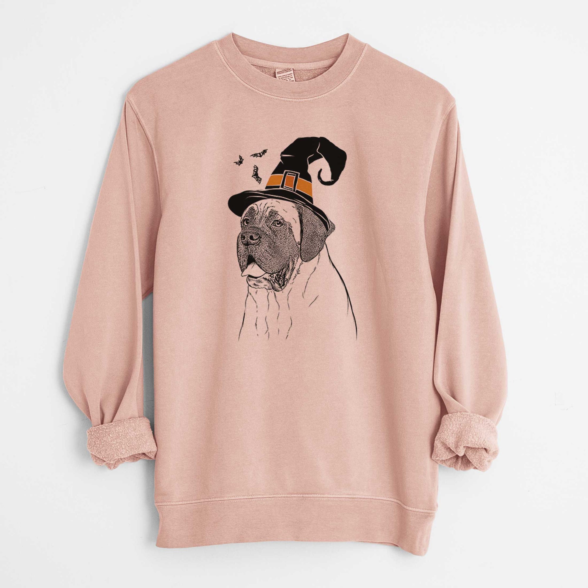 Witch Sterling the English Mastiff - Unisex Pigment Dyed Crew Sweatshirt