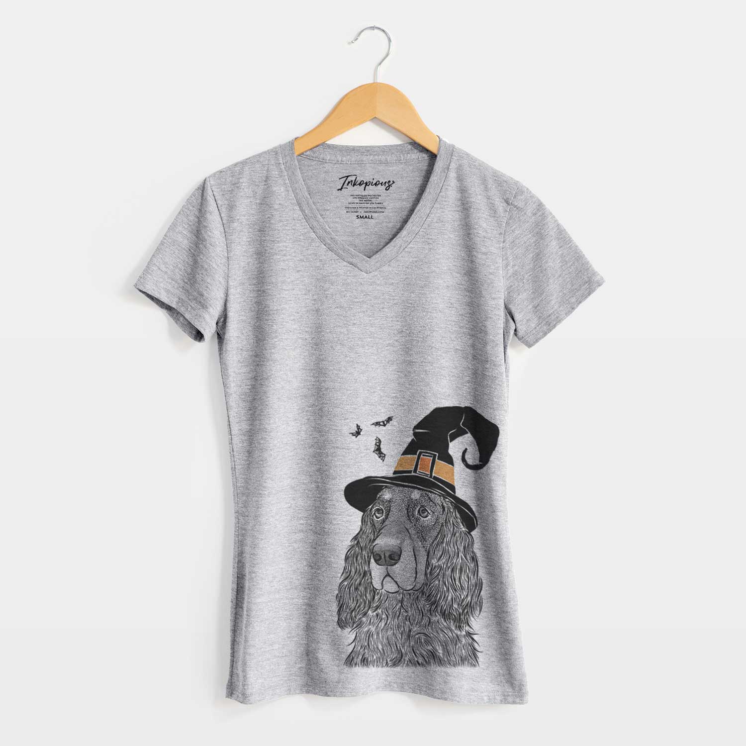 Witch Stormy the Gordon Setter - Women's V-neck Shirt