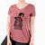 Witch Stormy the Gordon Setter - Women's V-neck Shirt