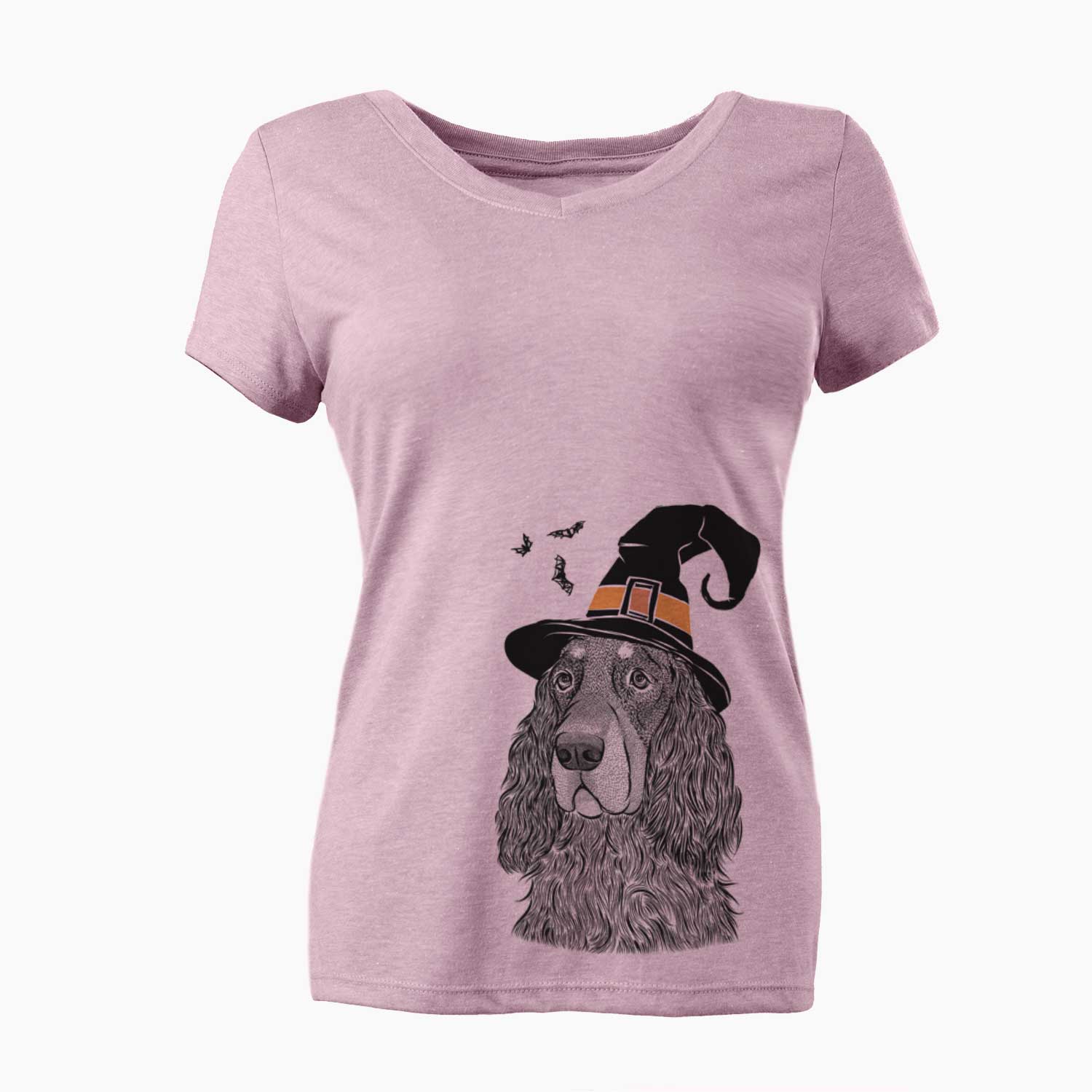 Witch Stormy the Gordon Setter - Women's V-neck Shirt