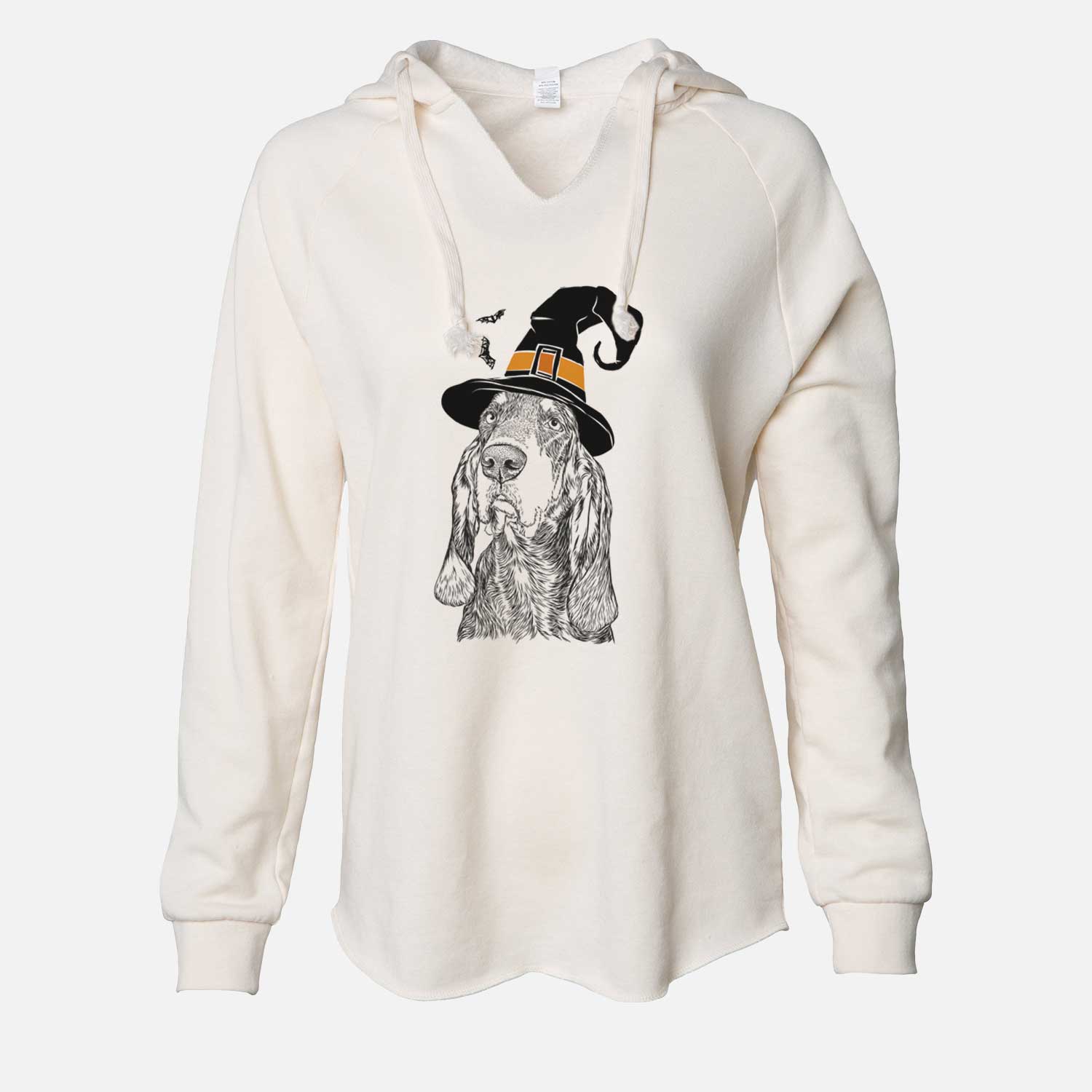 Witch Stu the Black and Tan Coonhound - Cali Wave Hooded Sweatshirt