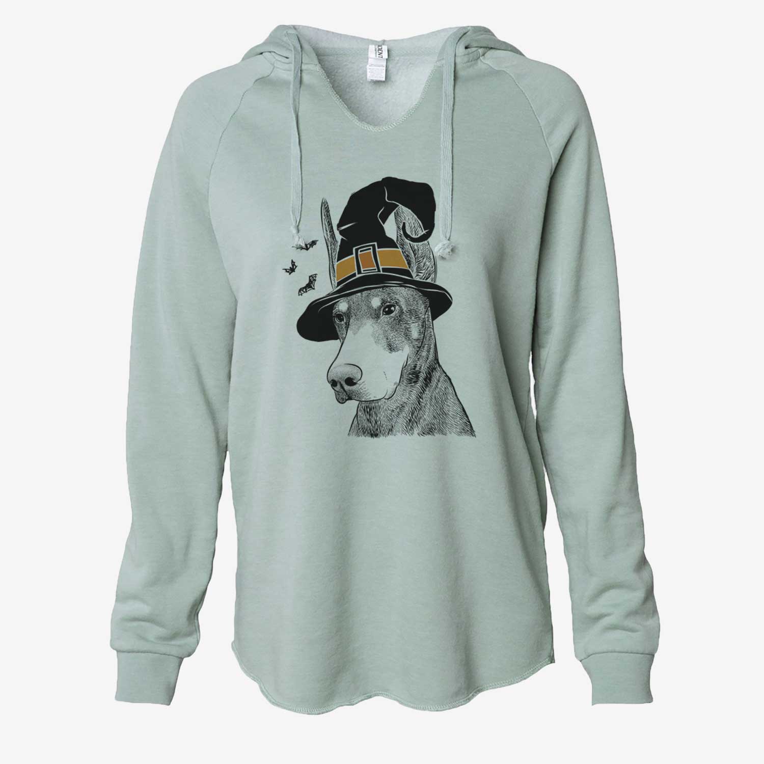 Witch Sunny the Doberman Pinscher - Cali Wave Hooded Sweatshirt