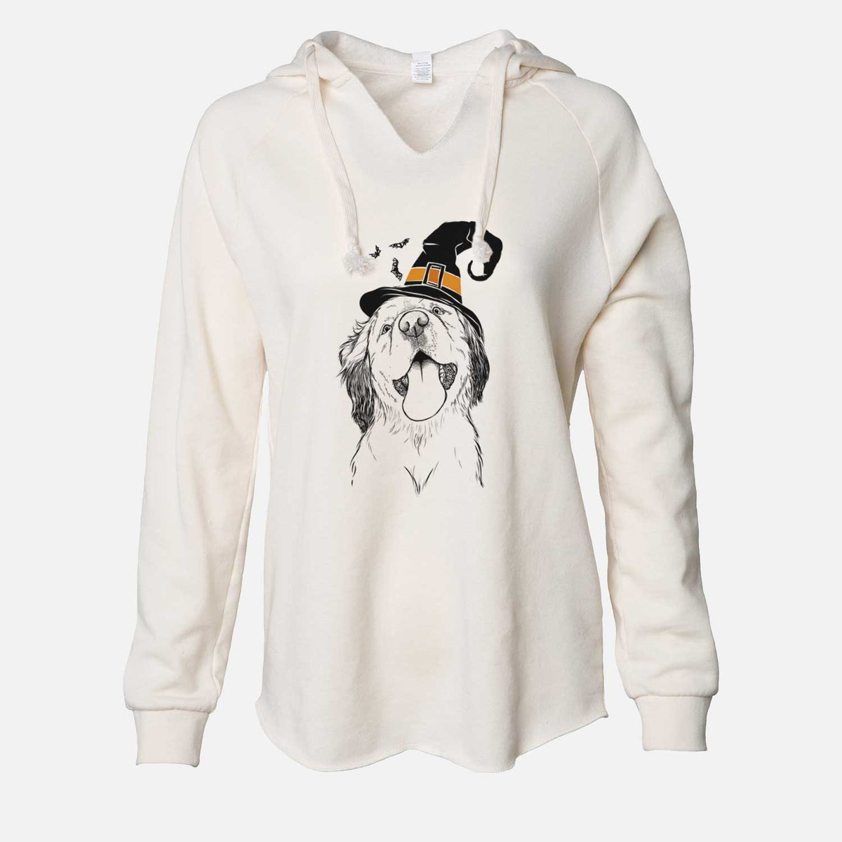 Witch Sven the Double Merle Spaniel Aussie Mix - Cali Wave Hooded Sweatshirt
