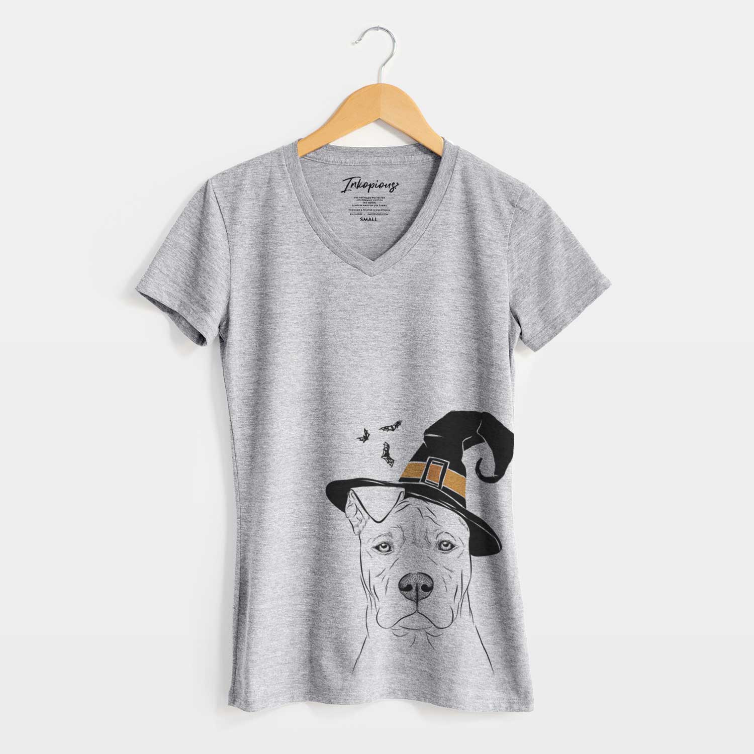 Witch Sweet Finn the Mixed Breed - Women's V-neck Shirt