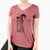 Witch Sweet Tea the Mini Doodle - Women's V-neck Shirt