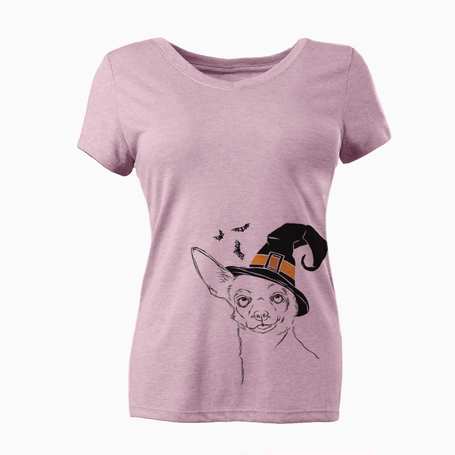 Witch Tabitha the Chihuahua - Women's V-neck Shirt