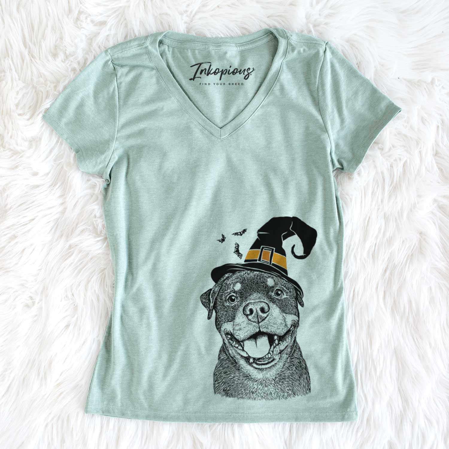 Witch Talos the Rottweiler - Women's V-neck Shirt