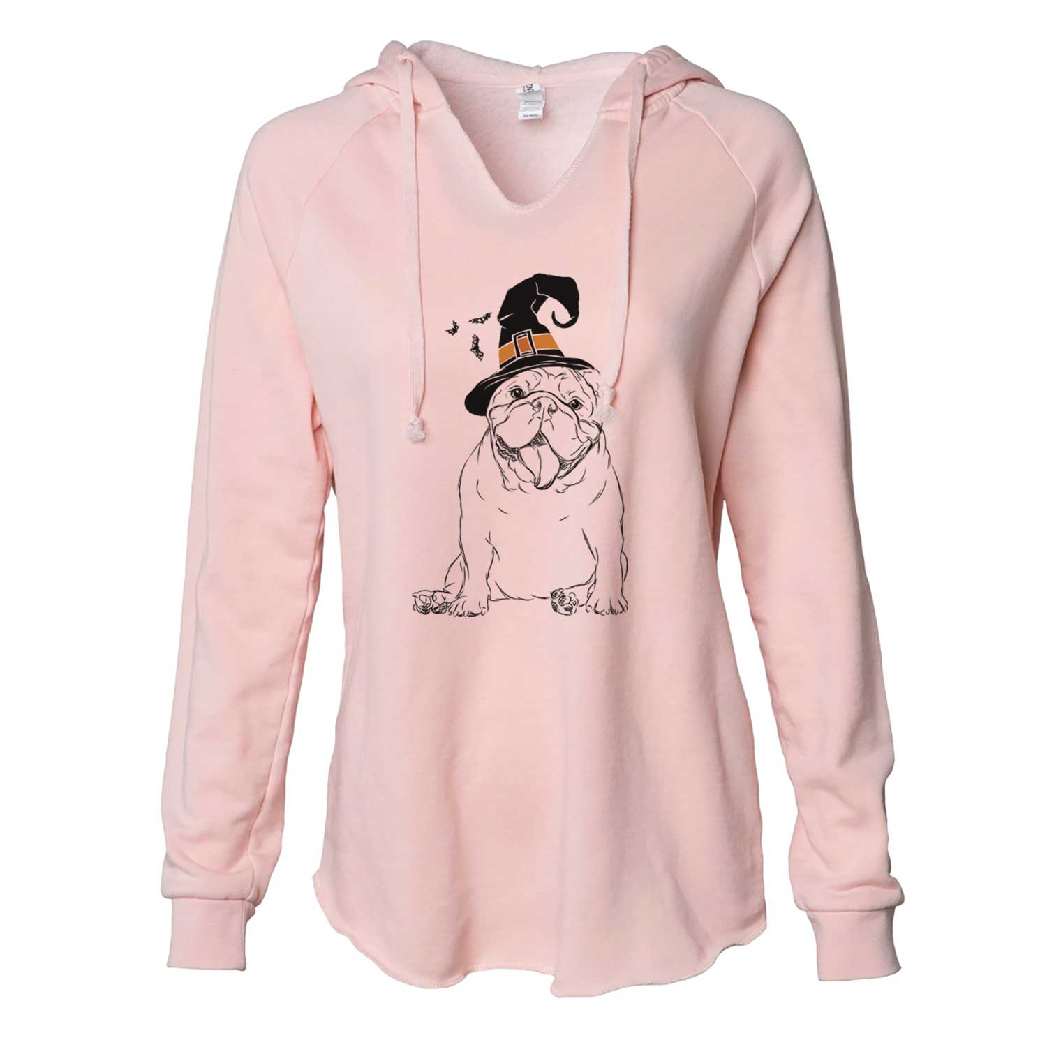 Witch Tank the English Bulldog - Cali Wave Hooded Sweatshirt