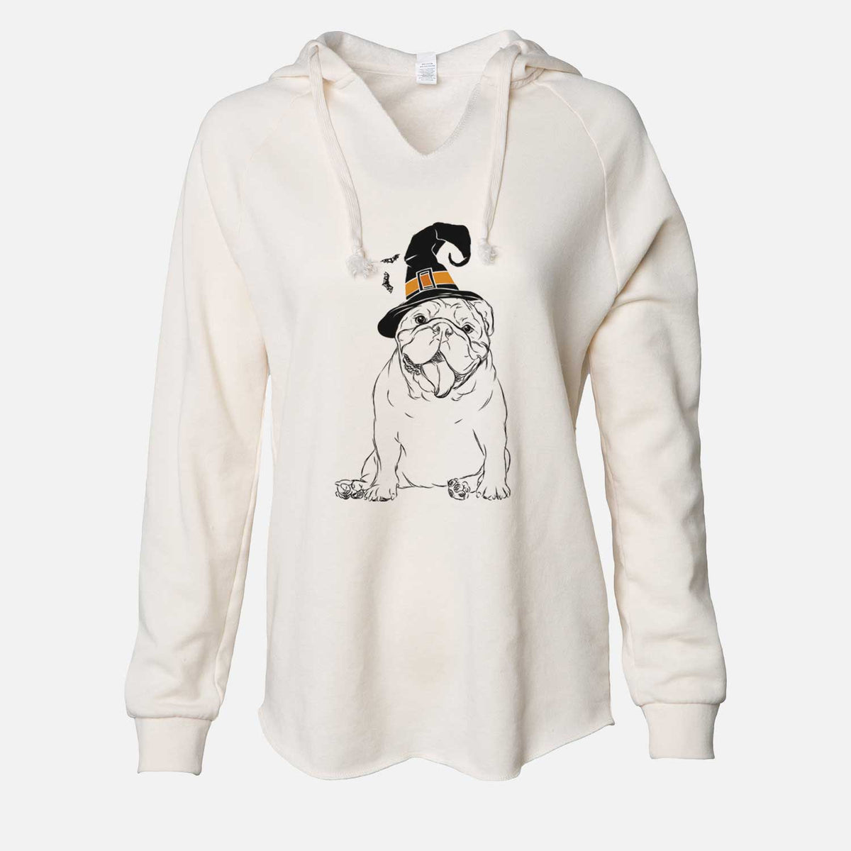 Witch Tank the English Bulldog - Cali Wave Hooded Sweatshirt