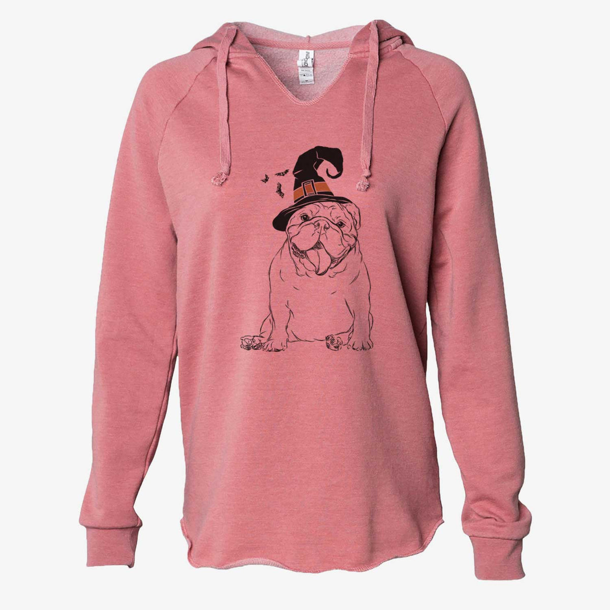 Witch Tank the English Bulldog - Cali Wave Hooded Sweatshirt