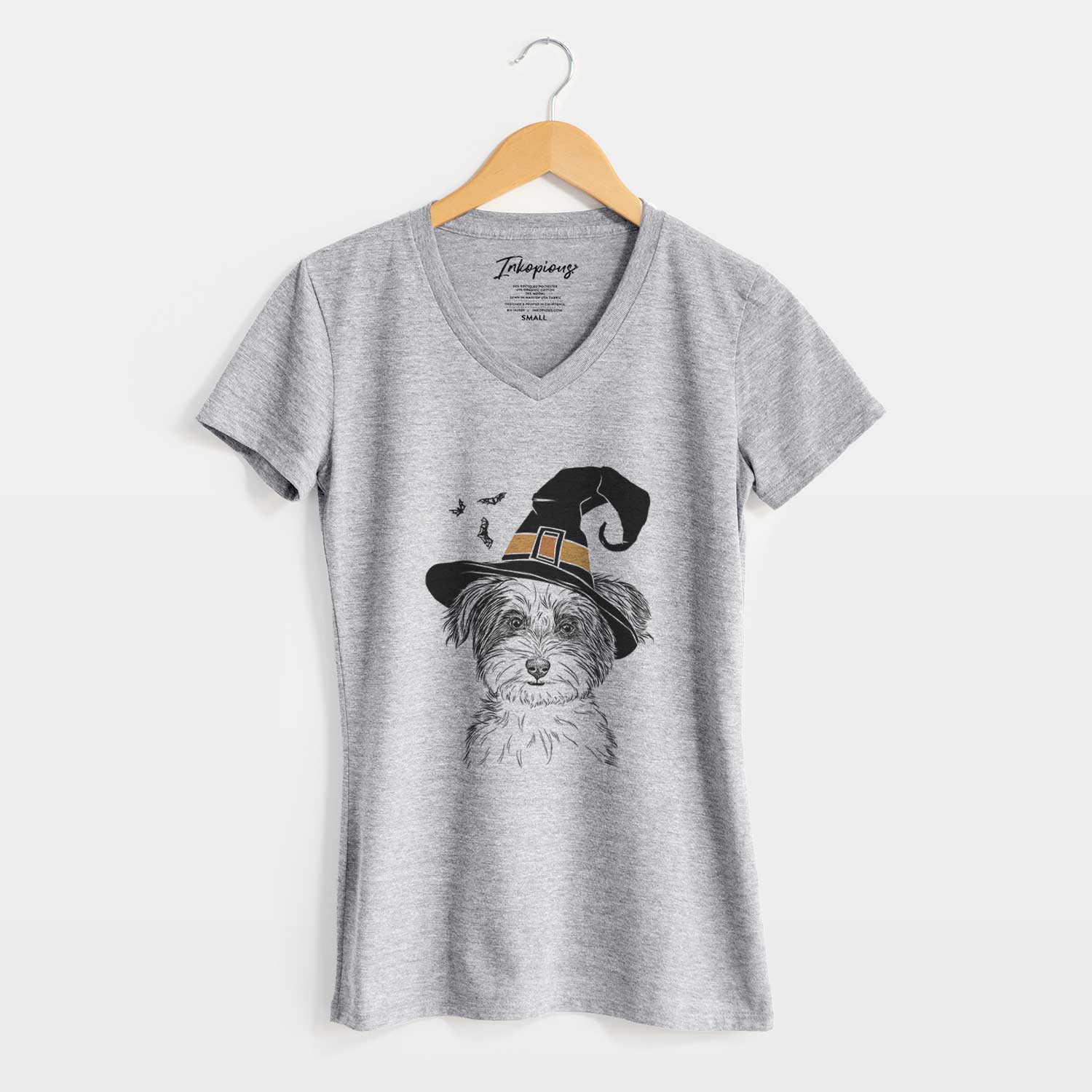 Witch Teddy the Havanese - Women's V-neck Shirt