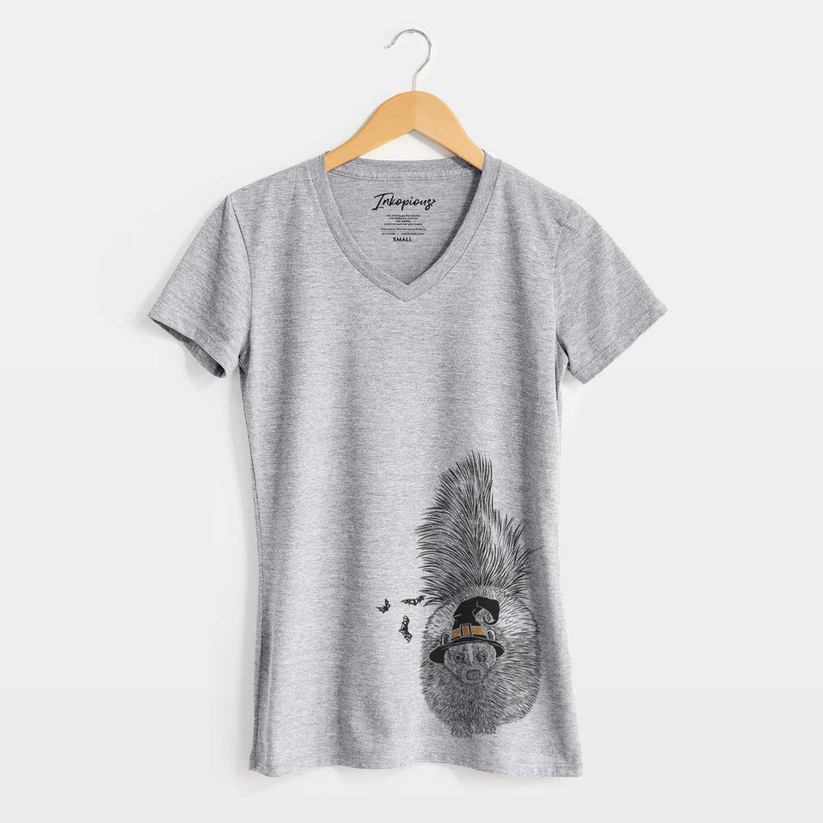 Witch Tibbs the Skunk - Women's V-neck Shirt