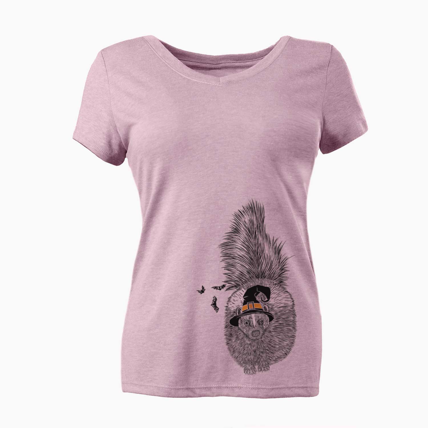 Witch Tibbs the Skunk - Women's V-neck Shirt