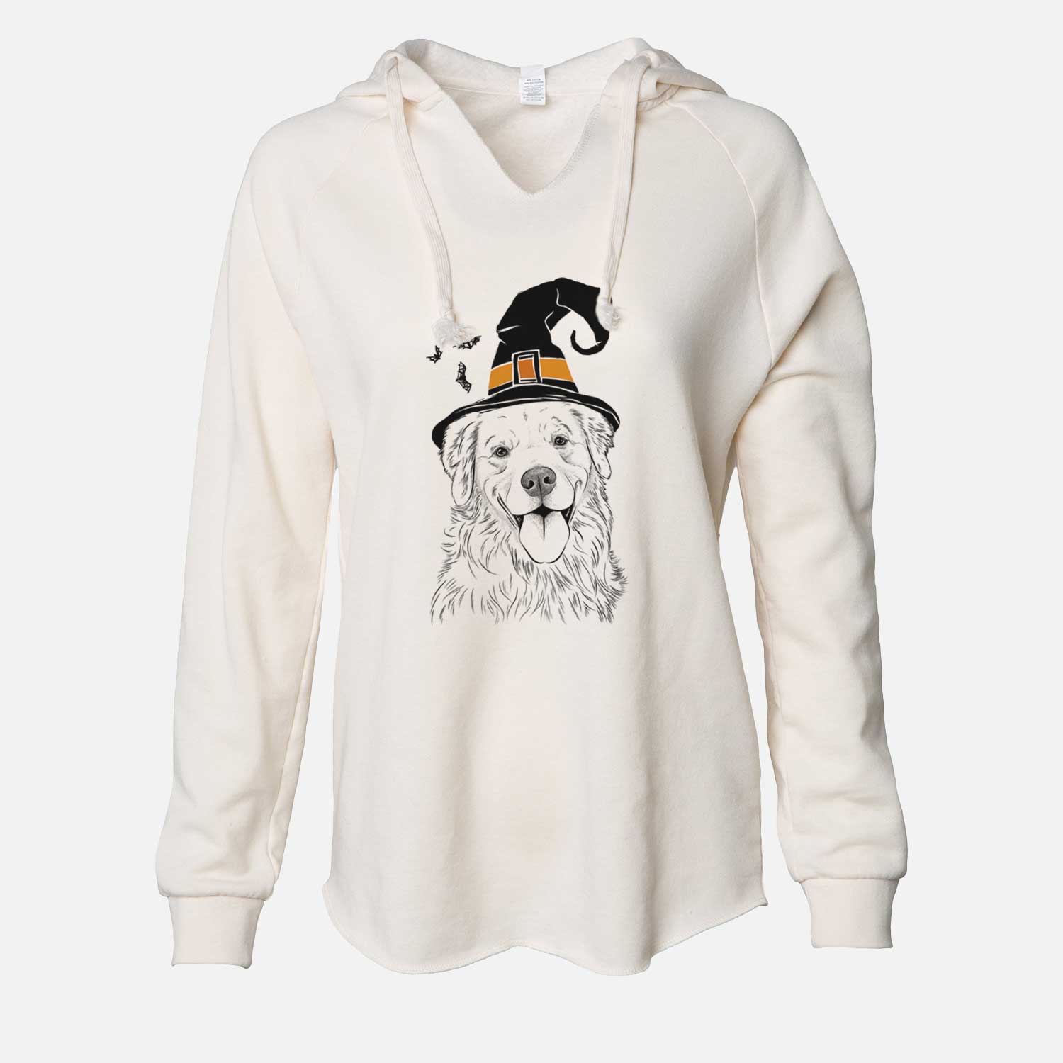 Witch Ticket the Golden Retriever - Cali Wave Hooded Sweatshirt