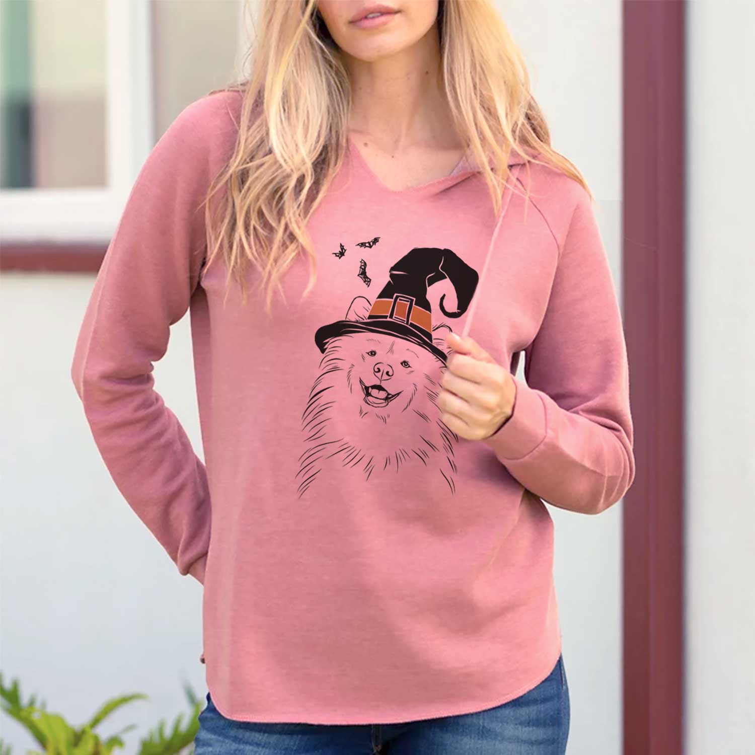 Witch Tillie the Samoyed - Cali Wave Hooded Sweatshirt